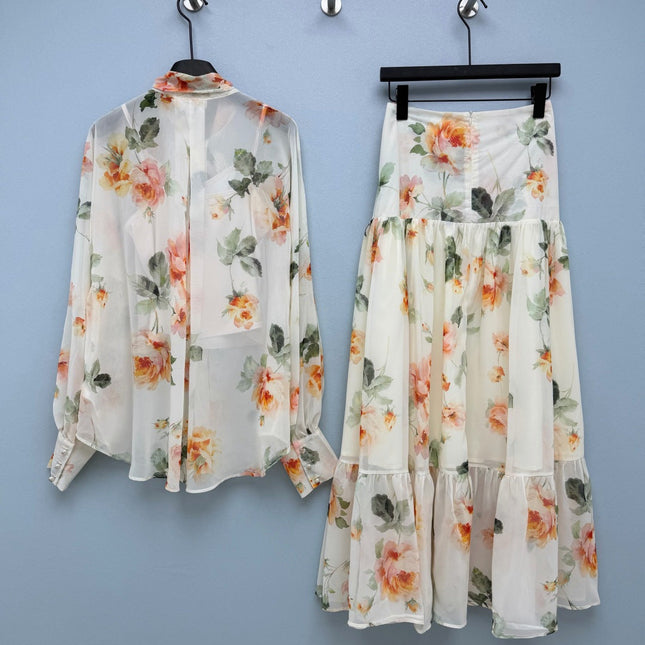 ZIMMERMANN 26S TOP AND SKIRT SET 315418