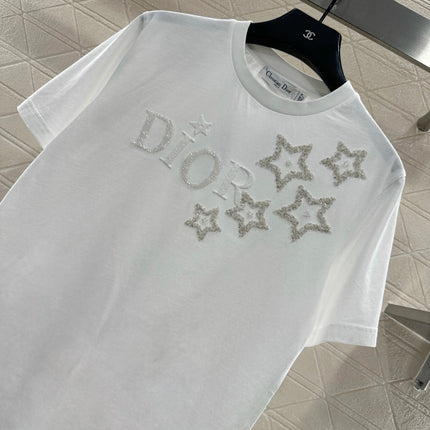 DIOR 25S ROUND-NECK SEQUIN T-SHIRT 731