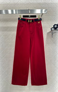 HERMES 25S HIGH-WAIST STRAIGHT JEANS 352