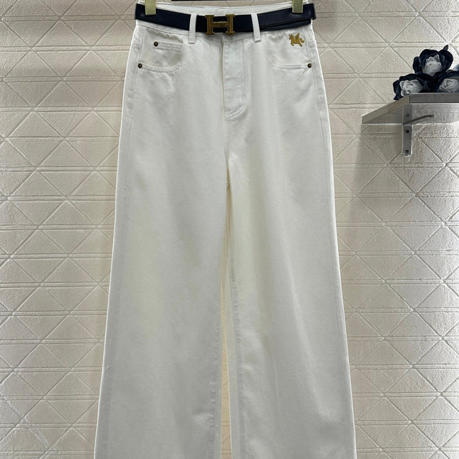 HERMES 25S HIGH-WAIST STRAIGHT JEANS 353