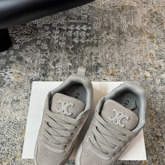 CELINE 26S SNEAKER IN GREY SUEDE