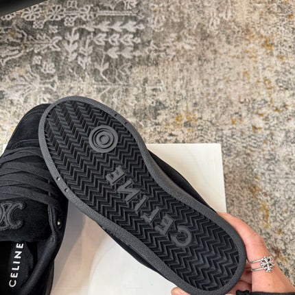 CELINE 26S SNEAKER IN BLACK SUEDE