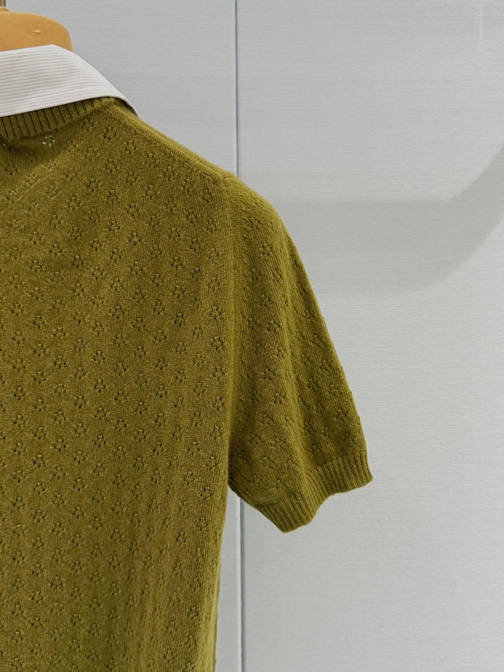 MIUMIU 26S SHORT-SLEEVED KNIT POLO SHIRT STYLE 1062