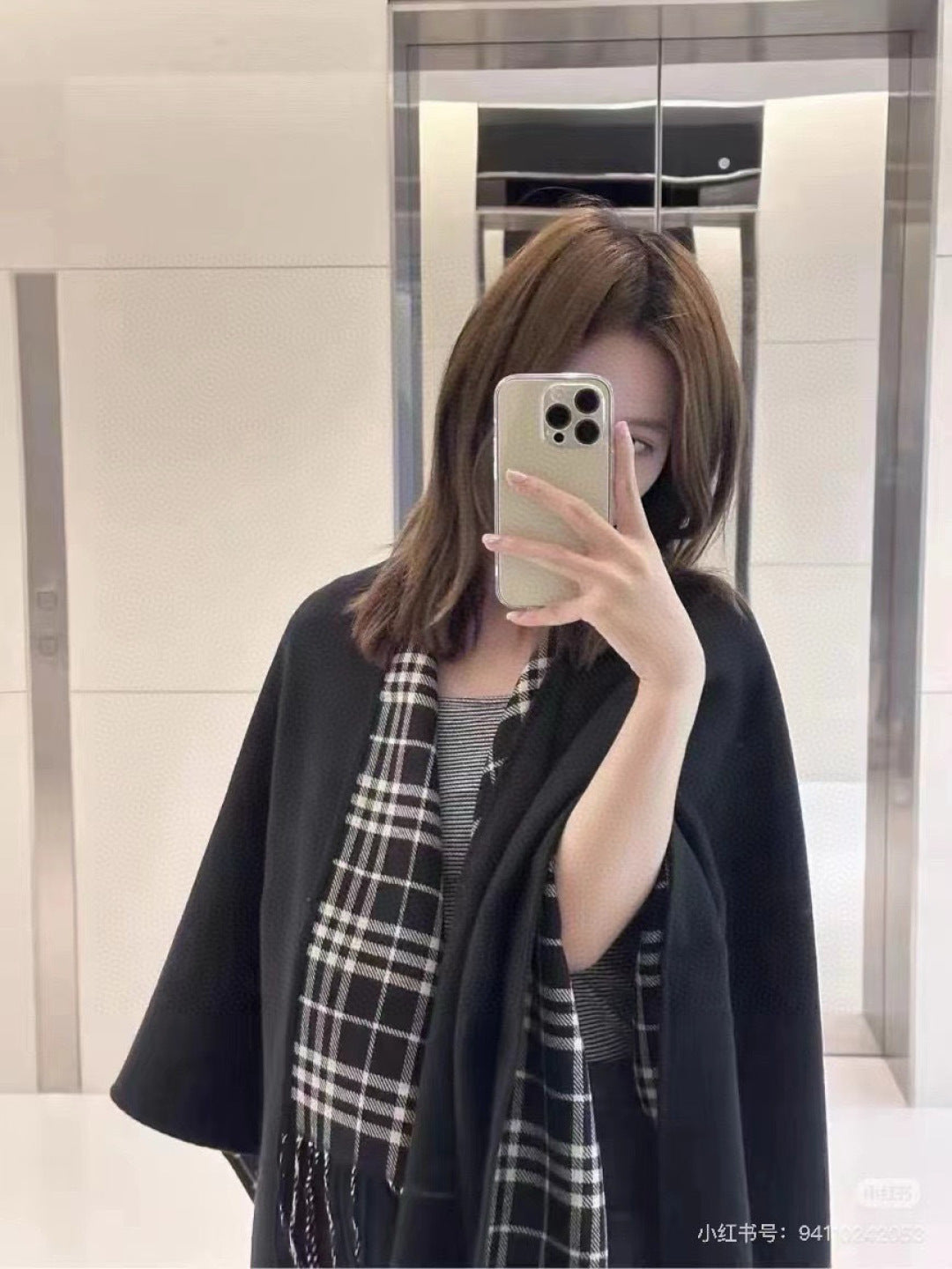 BURBERRY 25S SCARF 150 CM IN CASHMERE 938108