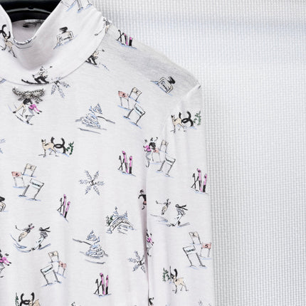 CHANEL 25S PATTERNED TURTLENECK SWEATER 380