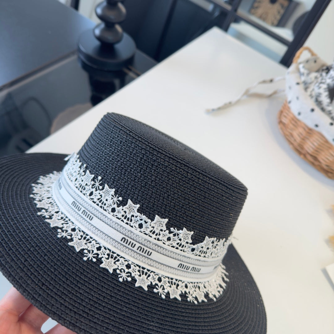 MIUMIU VINTAGE STRAW HAT STYLE 48