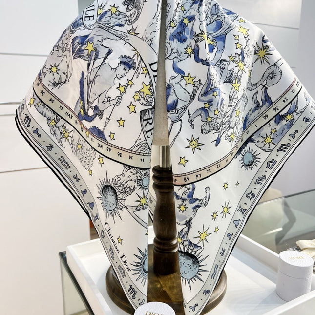 DIOR 26S SCARF 90CM IN SILK 274731