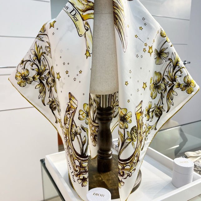 DIOR 26S SCARF 90CM IN SILK 274734