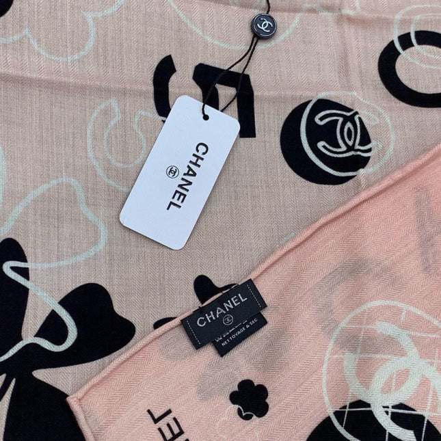 CHANEL 26S SCARF 140 IN CASHMERE AND SILK 303153