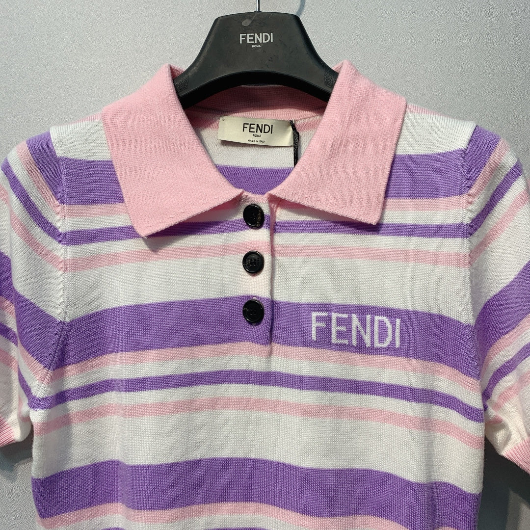 FENDI 26S SHORT SLEEVE POLO SHIRT 101