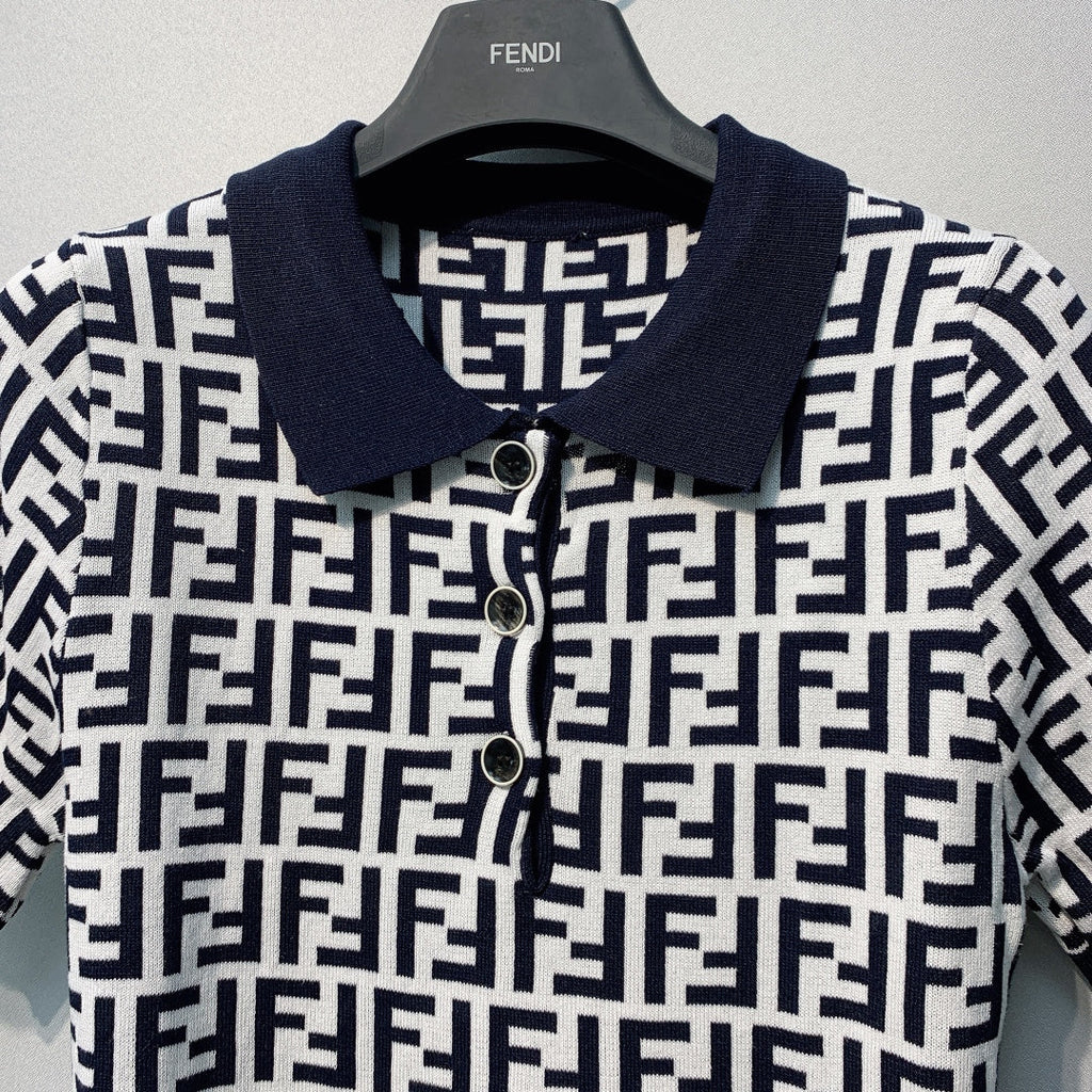 FENDI 26S SHORT SLEEVE POLO SHIRT 098