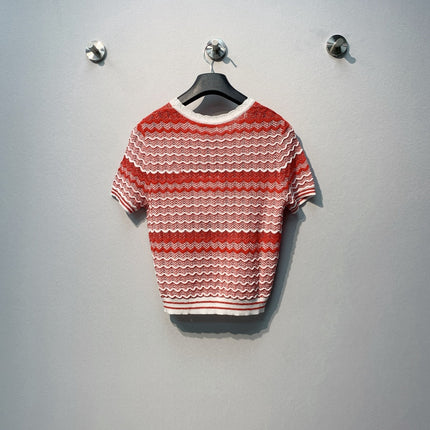 CHANEL 26S SHORT-SLEEVE KNIT TOP STYLE 1108