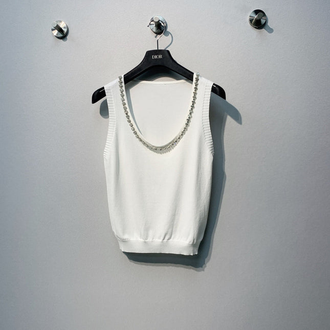 CHANEL 26S LIGHTWEIGHT KNIT TANK TOP STYLE 1076