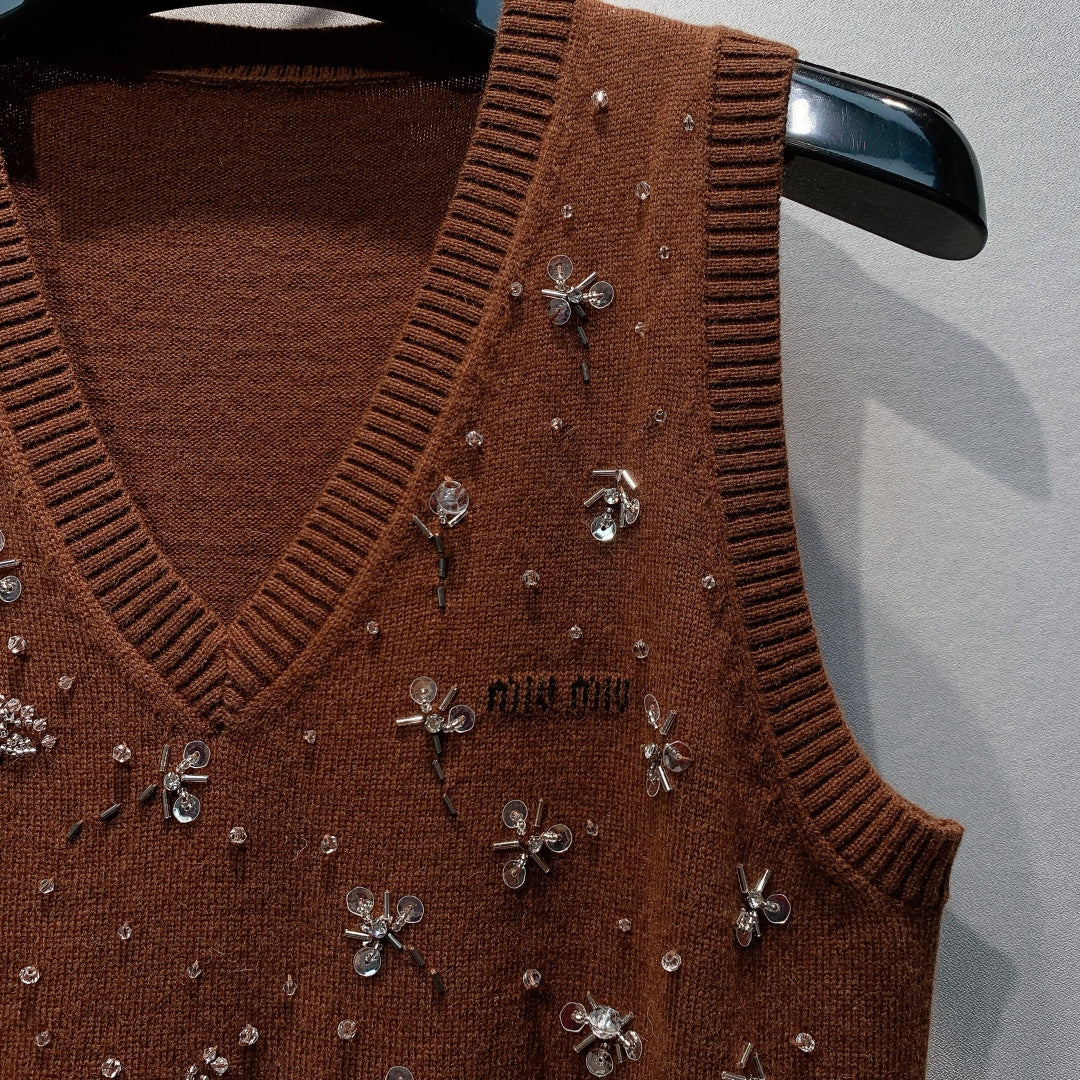 MIUMIU 26S KNIT VEST 1214
