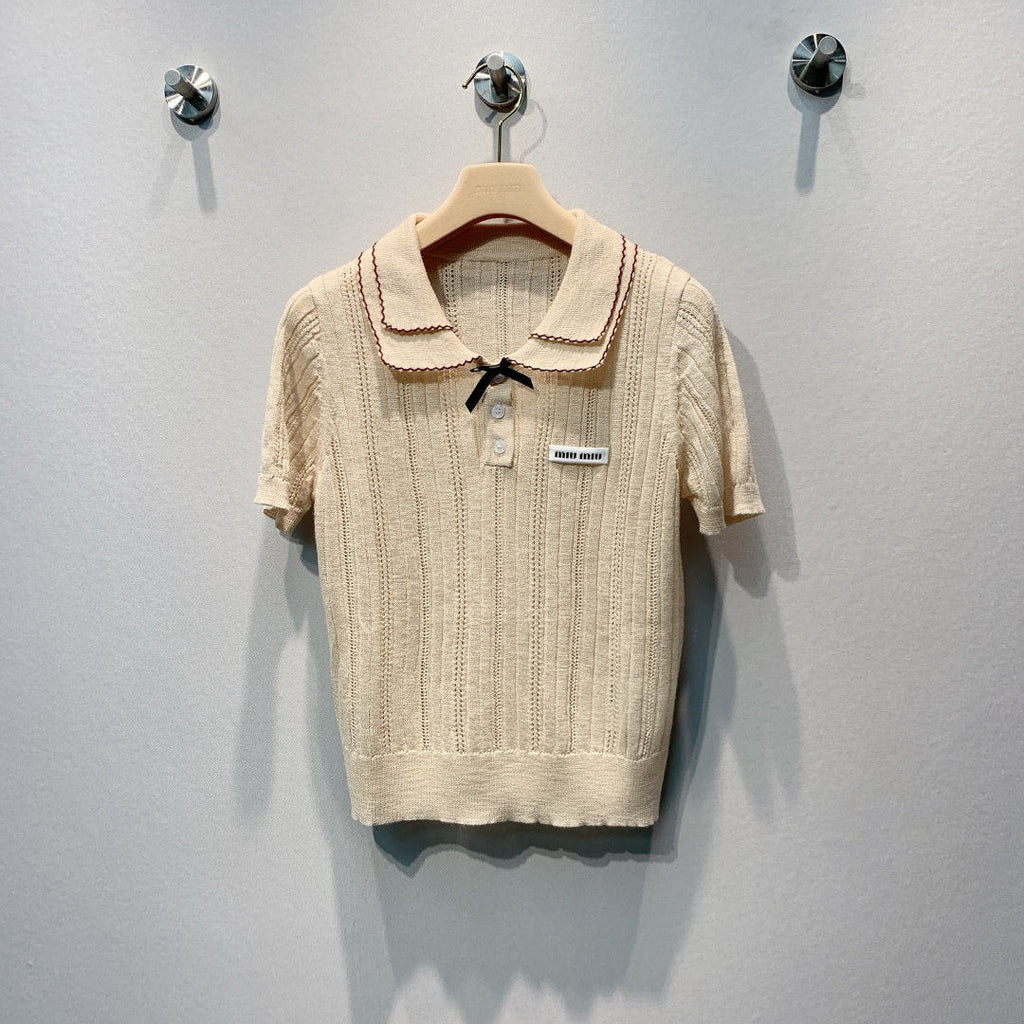 MIUMIU 26S KNIT POLO 1160