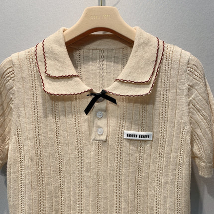 MIUMIU 26S KNIT POLO 1160