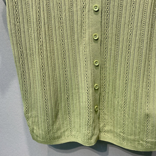 MIUMIU 26S SHORT SLEEVE KNIT TOP 1185