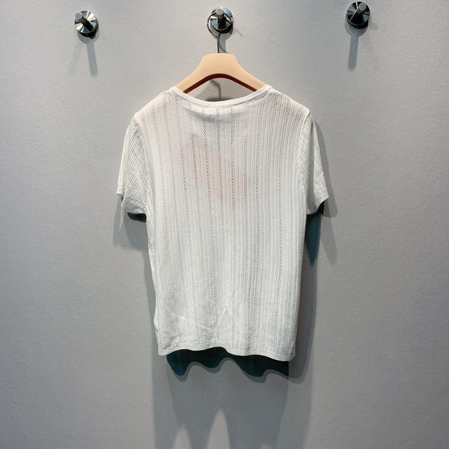 MIUMIU 26S SHORT SLEEVE KNIT TOP 1184