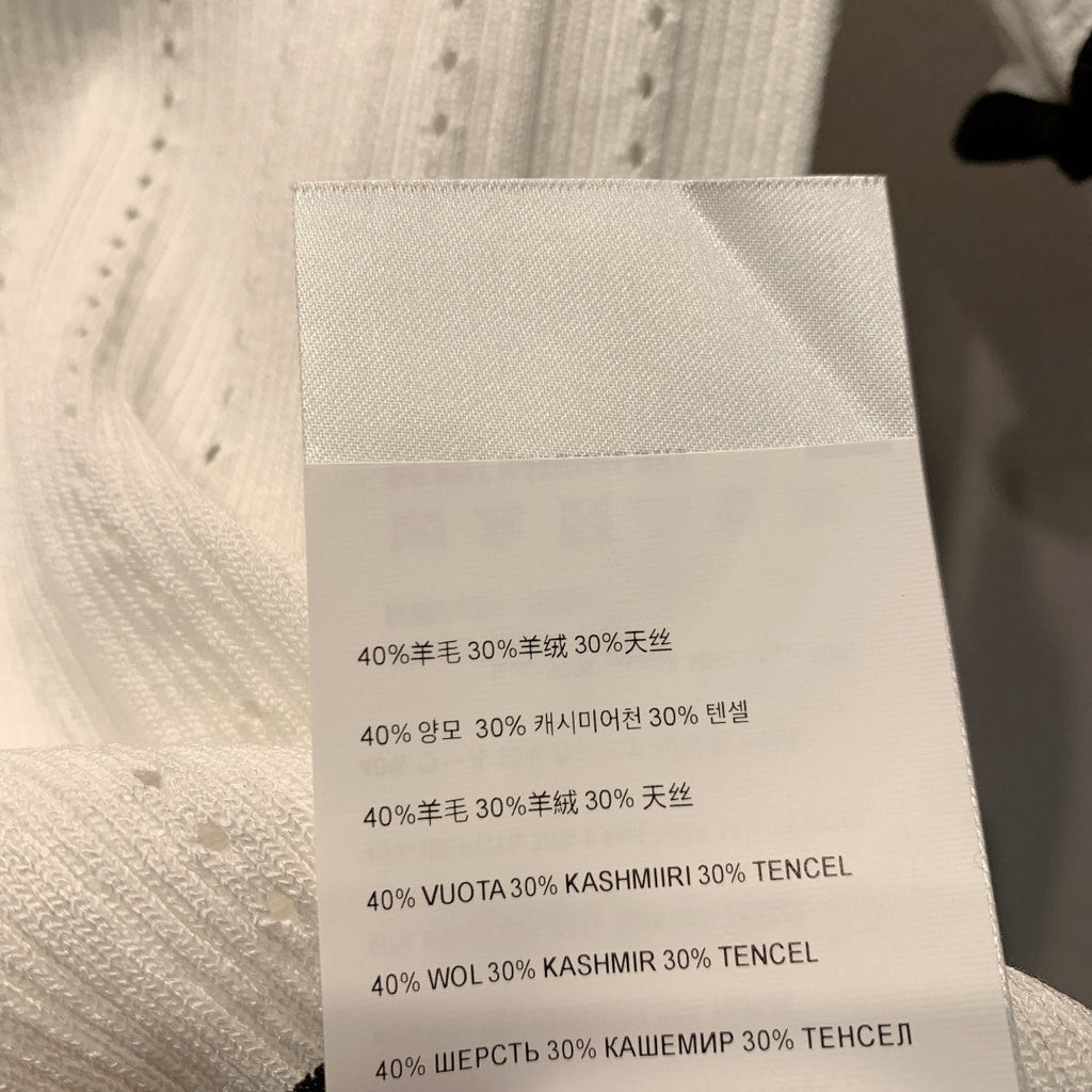 MIUMIU 26S SHORT SLEEVE KNIT POLO SHIRT 1181