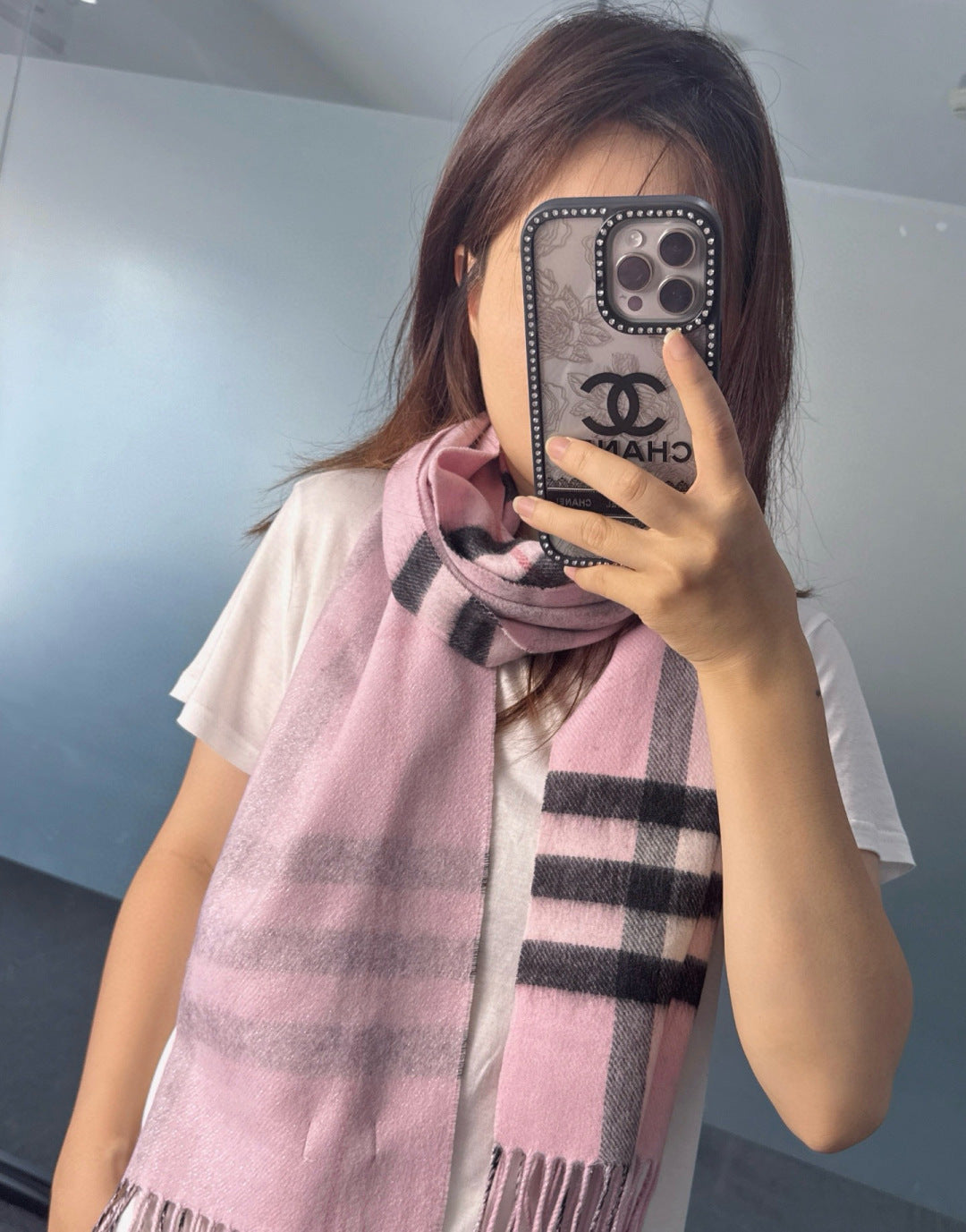 BURBERRY 25S SCARF 168 CM IN CASHMERE 938075