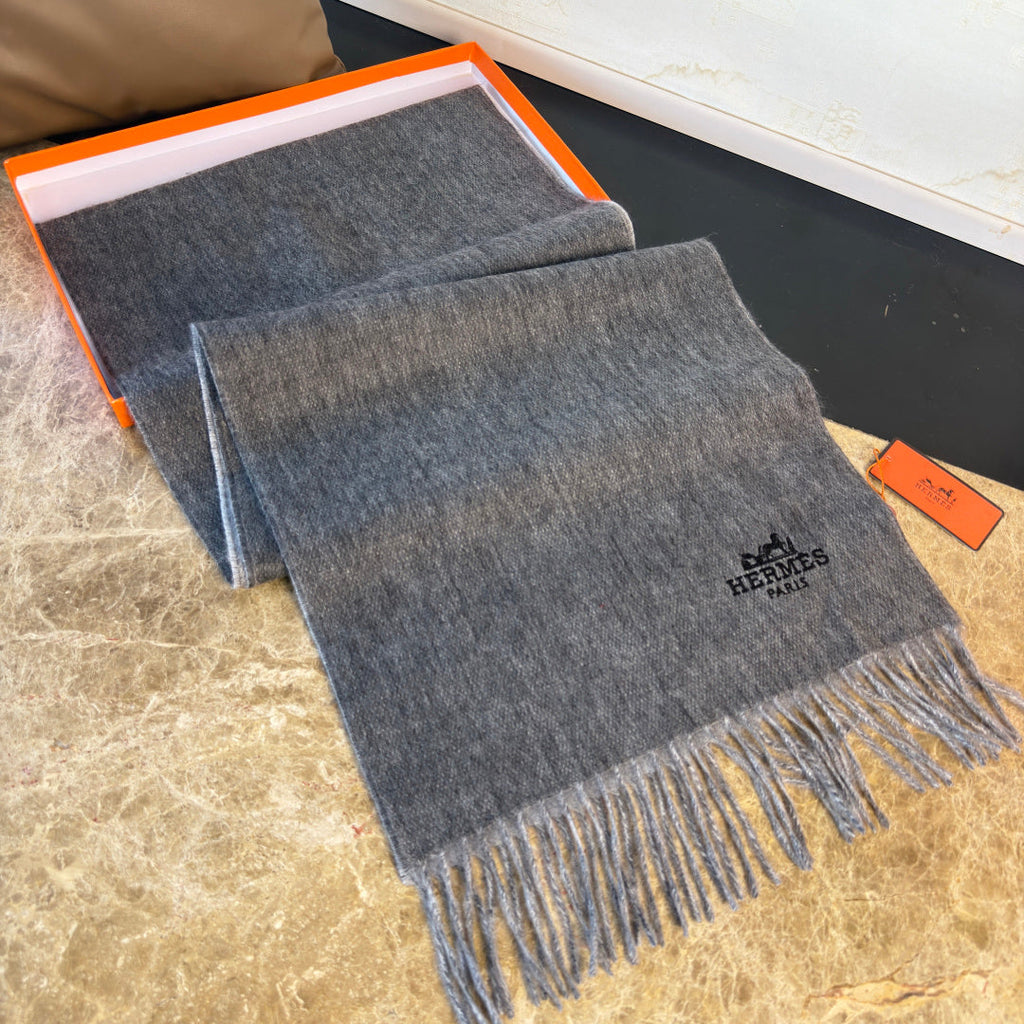 HERMES 25S SCARF 180 IN CASHMERE 987741