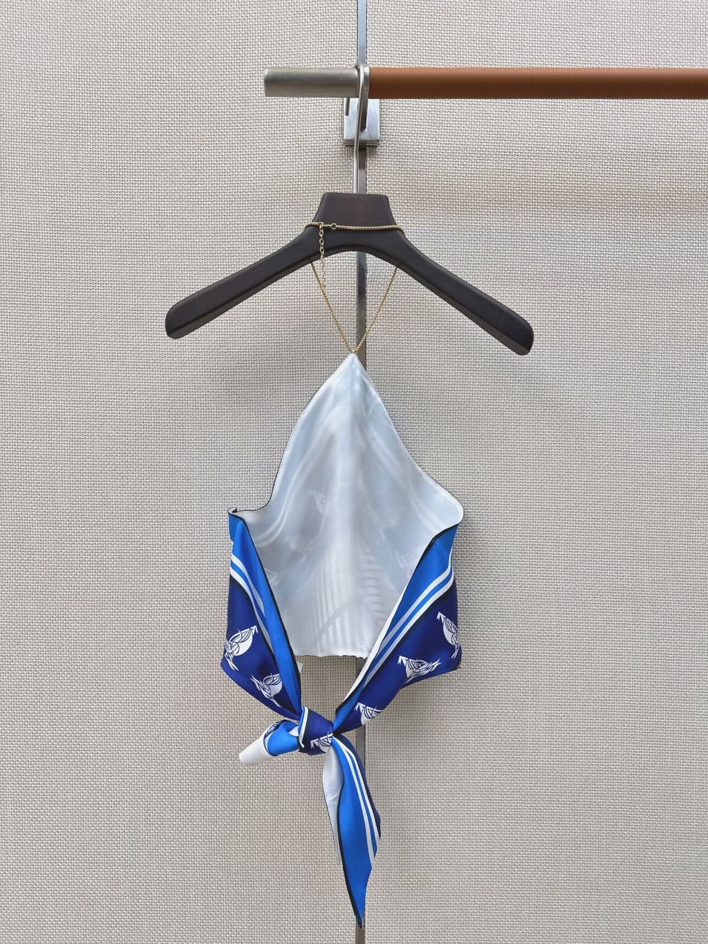 MIUMIU 26S SILK HALTER TOP STYLE 1118