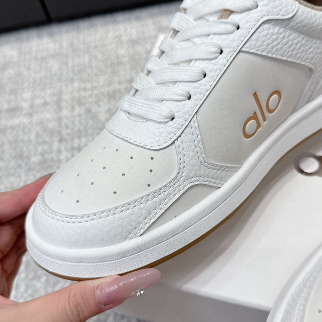 ALO 25S SNEAKER IN WHITE LAMBSKIN