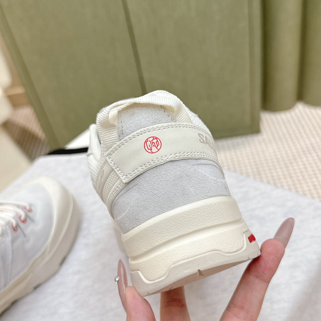 ALO 25S SALOMON X-ALP PANHUI SNEAKER IN WHITE SUEDE