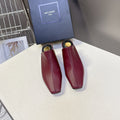 YSL 25S HIGH-HEEL SANDALS 75 MM IN DARK RED LAMBSKIN