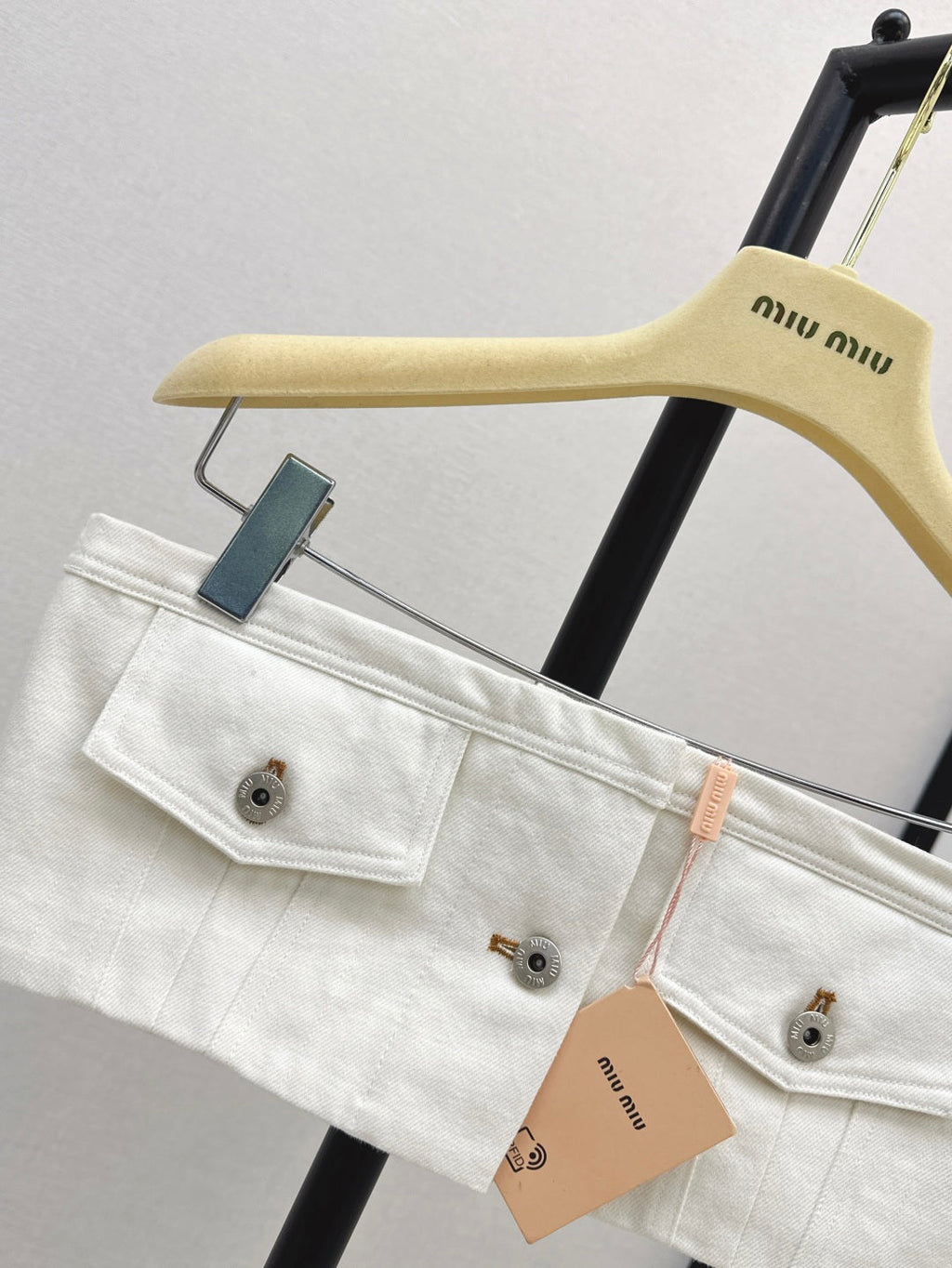 MIUMIU 26S DENIM TUBE TOP 970