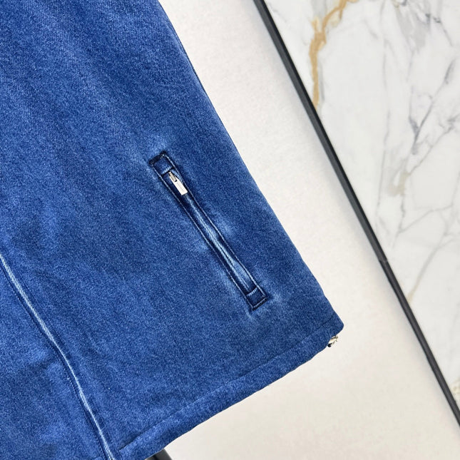 MIUMIU 26S SLEEVELESS DENIM JACKET 958