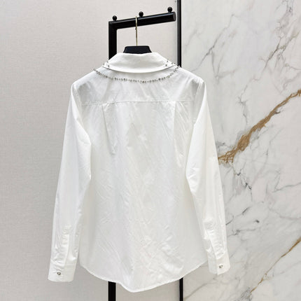 VALENTINO 26S PETER PAN COLLAR SHIRT WITH BOW STYLE 57