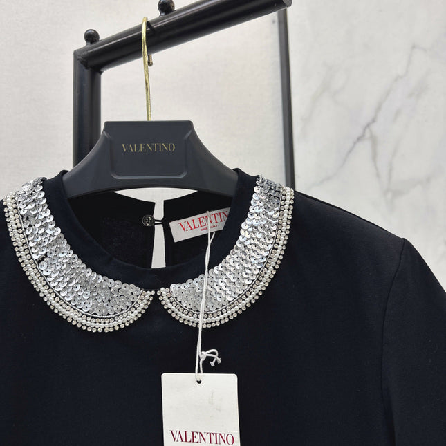 VALENTINO 26S PETER PAN COLLAR T-SHIRT STYLE 47
