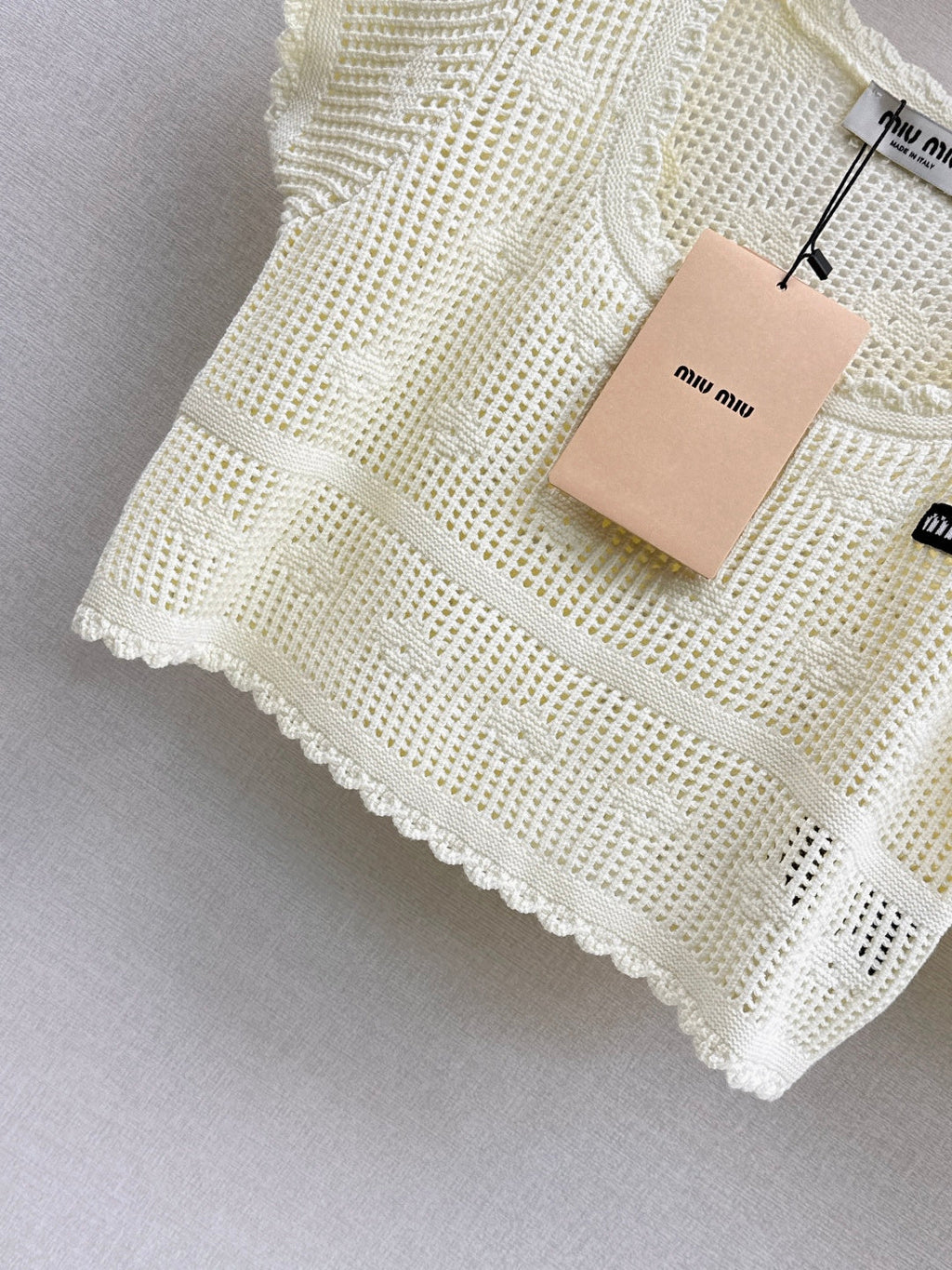 MIUMIU 26S KNIT TOP AND SKIRT SET STYLE 1042