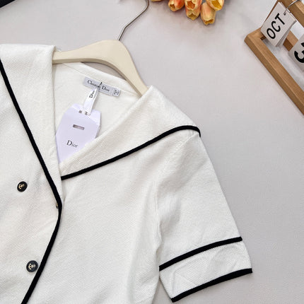 DIOR 25S CROPPED KNIT JACKET 833