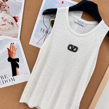 VALENTINO 26S EMBELLISHED SLEEVELESS SWEATER STYLE 88