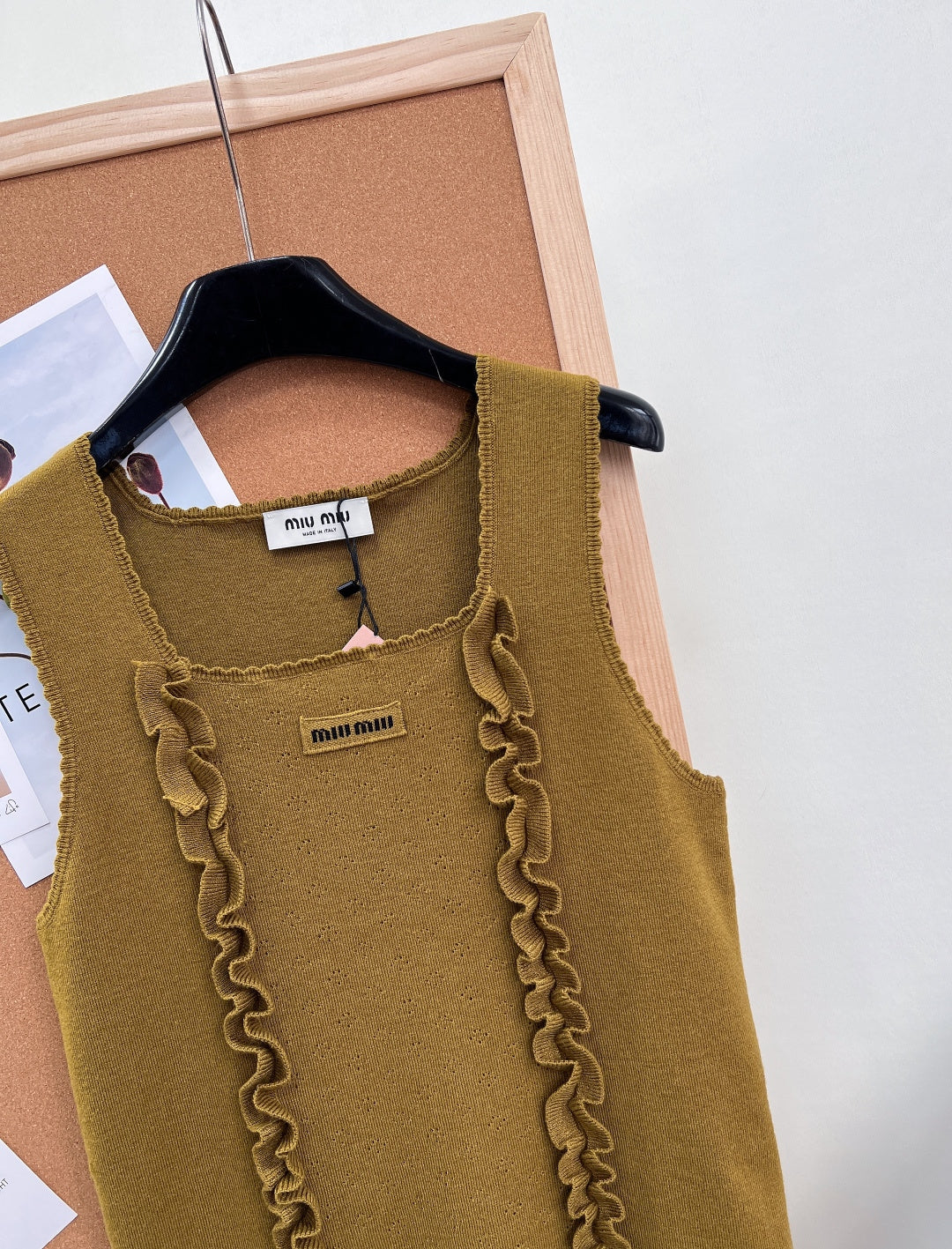 MIUMIU 26S SQUARE-NECK SWEATER STYLE 1108