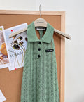 MIUMIU 26S SLEEVELESS KNIT COLLARED TOP STYLE 1105