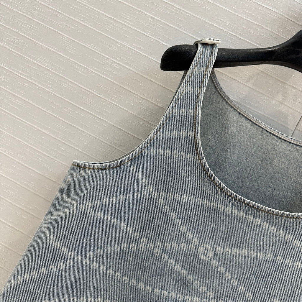 CC Denim Dress Blue Cotton
