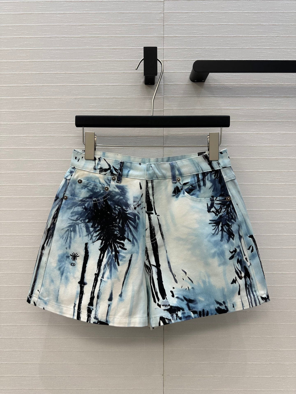 DIOR PRINTED DENIM SHORTS 268200