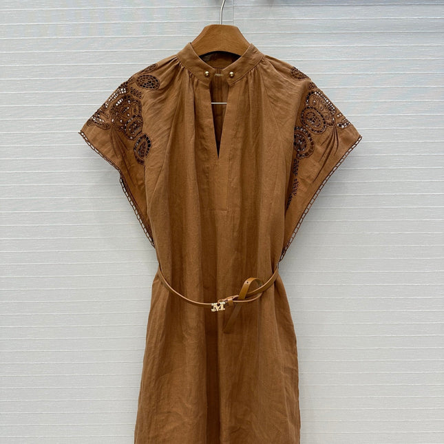 MAX MARA LINEN DRESS 268247