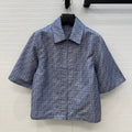 FENDI SHORT-SLEEVE SHIRT WITH FF LETTER PRINT 276173