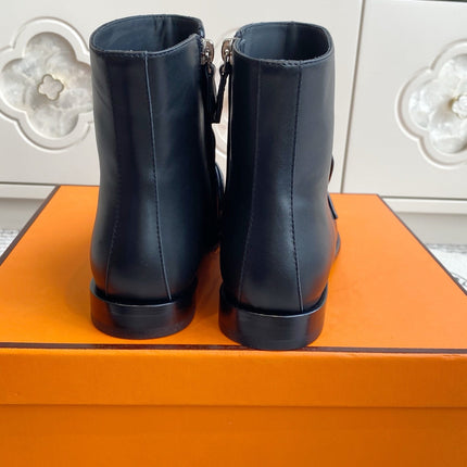HM KELLY BOOTS IN BLACK CALFSKIN 501318