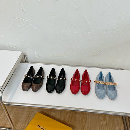 ROMY FLAT BALLERINA IN BLACK PATENT CALFSKIN
