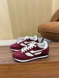 TOM FORD SNEAKERS  IN CHERRY RED MESH AND SUEDE 434240