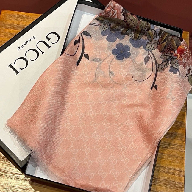 GUCCI 25S SCARF 200 IN CASHMERE 733885