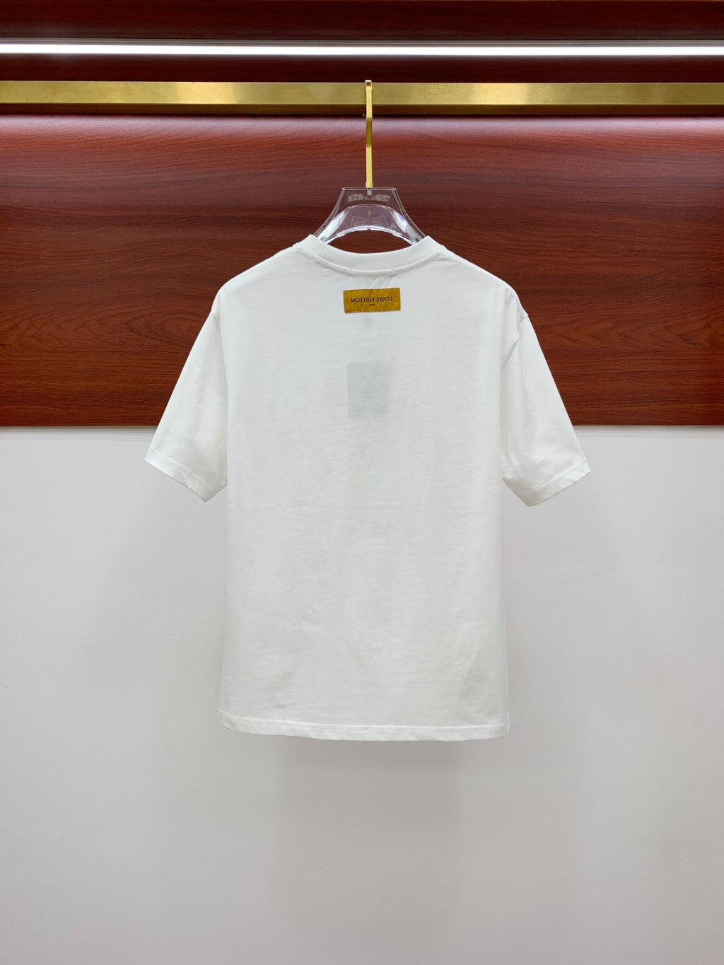 LV T-SHIRT COLORFUL LOGO IN WHITE COTTON 238876