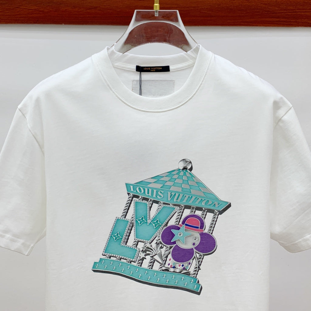 LV WHITE PURE COTTON T-SHIRT 238882