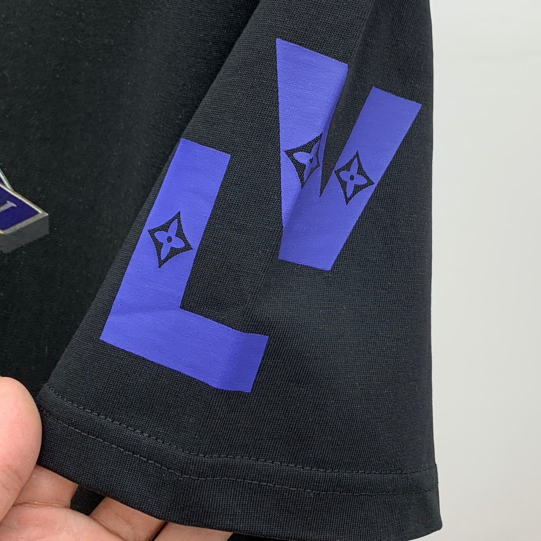 LV BLACK PURE COTTON T-SHIRT 238883