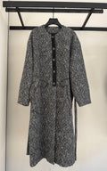 CHANEL 25S LONG TWEED COAT 422